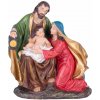 Dekorácia MagicHome Vianoce, Svätá rodinka, polyresin, 12,5 cm