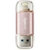 Apacer USB flash disk OTG, USB 3.0 (3.2 Gen 1), 64GB, AH190, ružový, AP64GAH190H-1, USB A / Lightning, s krytkou