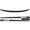 KITT Trunk Boot Spoiler with Side Decals Sticker Vinyl suitable for Mercedes C-Class Coupe C205 (2014-2019) Piano Black