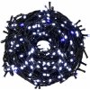 SPRINGOS LED svetelná reťaz 41,5m 500LED IP44 studená biela + záblesky