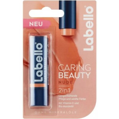 Labello Caring Beauty Nude farebný balzam na pery, 4,8 g