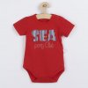 Dojčenské letné body Koala Sea Party červené - 74 (6-9m)