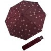 DOPPLER Fiber Mini Timeless - dámský skládací deštník vínová 726465T04