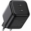 Ugreen nabíjačka Dual USB-C X526 45W GaN rýchle nabíjanie PD čierna