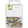 Napichovacie špendlíky guľaté Q-Connect 4mm mix farieb 60ks