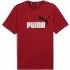 Pánske Tričko s krátkym rukávom PUMA ESS+ 2 COL LOGO TEE 58675912 – Vínová