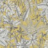 Vliesové tapety na stenu Daniel Hechter 6 37520-3, rozmer 10,05 m x 0,53 m, tropical listy na žltom podklade, A.S. CRÉATION
