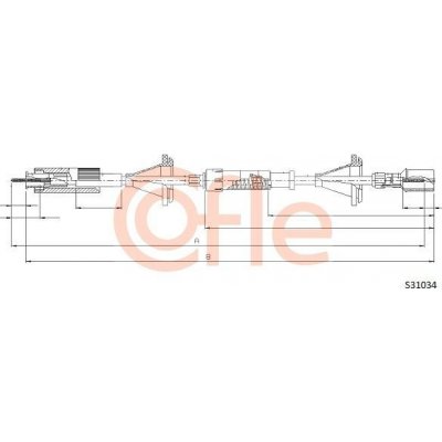 Hriadeľ tachometra COFLE S31034