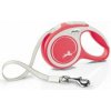 Vodítko FLEXI Comfort New XS opasok 3m/12kg červená