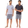 Wiliam 1265 2 pánské pyžamo krátké tm.šedé