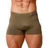 Pánske boxerky GymBeam Men’s Seamless Boxers 2Pack Army XXL