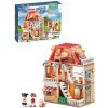 Stavebnica dom pre deti, 186 dielikov, LED svetlo, figúrky a psík, od 3 rokov