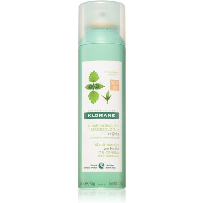 Klorane Nettle suchý šampón pre mastné tmavé vlasy 150 ml