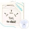Body s potlačou New Baby Tati, to dáš! - darčekové balenie - 74 (6-9m)