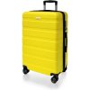 AVANCEA Škrupinový cestovný kufor DE2708 žltý M 66x44x29 cm