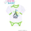 Dojčenské body s dlhým rukávom New Baby Towns zelené, Veľkosť: 74 (6-9m), Vhodnosť: Pre všetkých
