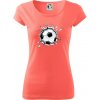 Futbalová lopta v triku - Dámske tričko Pure - XS ( Korálová )