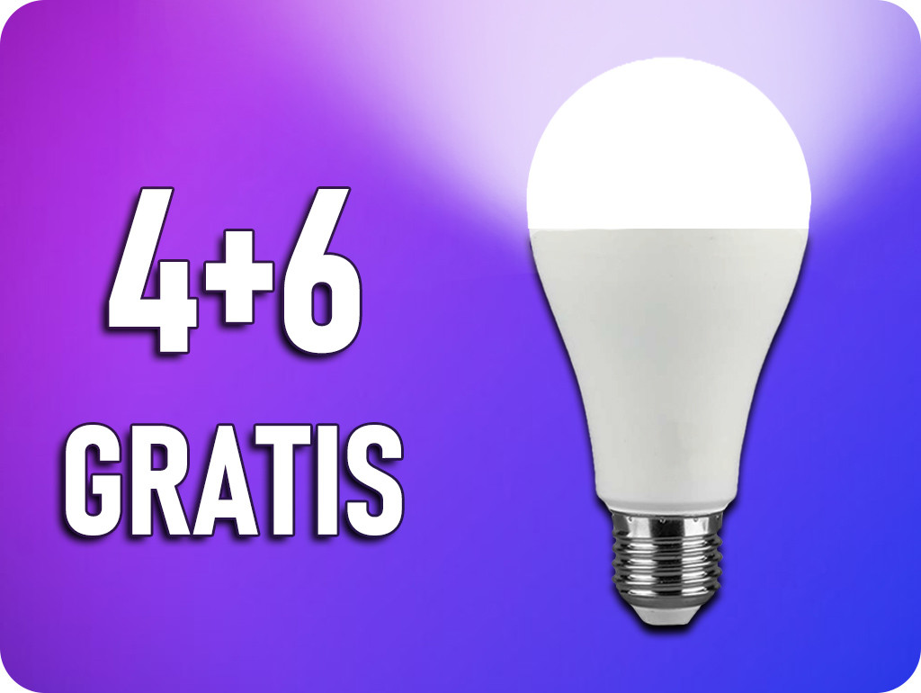 V-TAC E27 LED žiarovka 15W, 1521LM, A65, 4+6 Denná biela