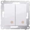 KONTAKT-SIMON Cross Connector Simon 54 Double 10AX 250V Cream (DW7/2,01/41)