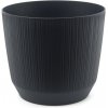 Prosperplast Kvetináč RYFO antracit 14,6cm