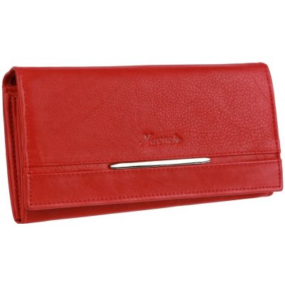 Mercucio listová peňaženka z teľacej kože červená