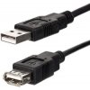 USB predlžovačka (2.0), USB A samec - USB A samica, 3m, čierna