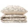 Posteľná Bielizeň POSSA bavlnená béžová 220x200 + 2*70x80 cm HOMLA