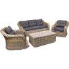 Ratanea Záhradný ratanový nábytok MONTE CARLO hnedo-sivý