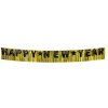 Godan Girlanda papierová Happy New Year zlaté pozadie 180 x 22 cm