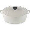 Le Creuset - Liatinový hrniec oválny s pokrievkou 31 cm/6,3 l s fenolovým gombíkom Creme