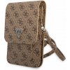 Púzdro Guess PU 4G Triangle Logo Phone Bag hnedé