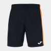 MAXI SHORT futbalové šortky čierna oranžová 8XS-7XS