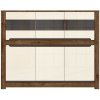 BRW Komoda RUSO KOM3W3D dub april/perlový lesk drevo 149 cm x 120.5 cm x 45.5 cm