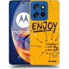Picasee silikónový čierny obal pre Motorola Edge 50 Neo - Enjoy