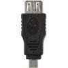 NEDIS redukce USB 2.0/ zástrčka USB micro B - zásuvka USB A/ černý/ blistr/