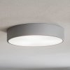 TEMAR LIGHTING Stropné svietidlo Cleo 400, sivá, senzor, IP20, Ø 40 cm, kov - CLEO 400 WITH MOTION SENSOR GREY