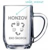 Pieskovaný polliter Haworth s motívom Honzov EKO škopok