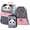 Baagl Školský set Zippy Panda taška + peračník + vrecko
