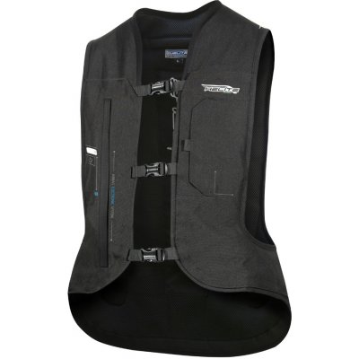 Airbagová vesta Helite e-Turtle čierna rozšírená čierna - XL