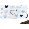 VFstyle pohánkový vankúš bedrový 50x20 cm Blue Hearts