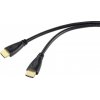SpeaKa Professional HDMI prepojovací kábel Zástrčka HDMI-A, Zástrčka HDMI-A 5.00 m čierna SP-10133292 4K UHD, audio return channel HDMI kábel; SP-10133292