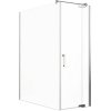 Sprchové dvere s bočnou stenou Jungborn SETTE 140 x 90 cm farba rámu chróm dekor skla číre sklo