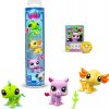 Littlest Pet Shop 3 figúrky, zelený dino a kamaráti