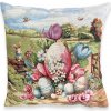 Obliečka na vankúš Gobelín CHENILLE 42/42 cm - Veľká Noc Vajíčka