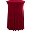 TENTino Elastický obrus SKIRTING na koktejlový bistro stôl 80 cm VIAC FARIEB Farba obrusu: VÍNOVÁ / CLARET