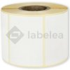 Labelea Samolepiace TERMO etikety 70x50 mm biele papierové, 1000 etikiet na rolke, Farba etikiet Biela, Vnútorný priemer dutinky 40 mm ETM070050W