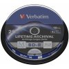 VERBATIM M-DISC BD-R SL 25GB, 4x, printable, spindle 10 ks