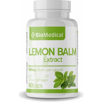 Lemon Balm Extract – Extrakt z Medovky lekárskej 60 kapsúl