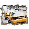 Foto fotografie díra na zeď New york taxi 95x64 cm