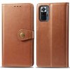 VSETKONAMOBIL 32513 LEATHER BUCKLE Peňaženkový obal Xiaomi Redmi Note 10 Pro hnedý